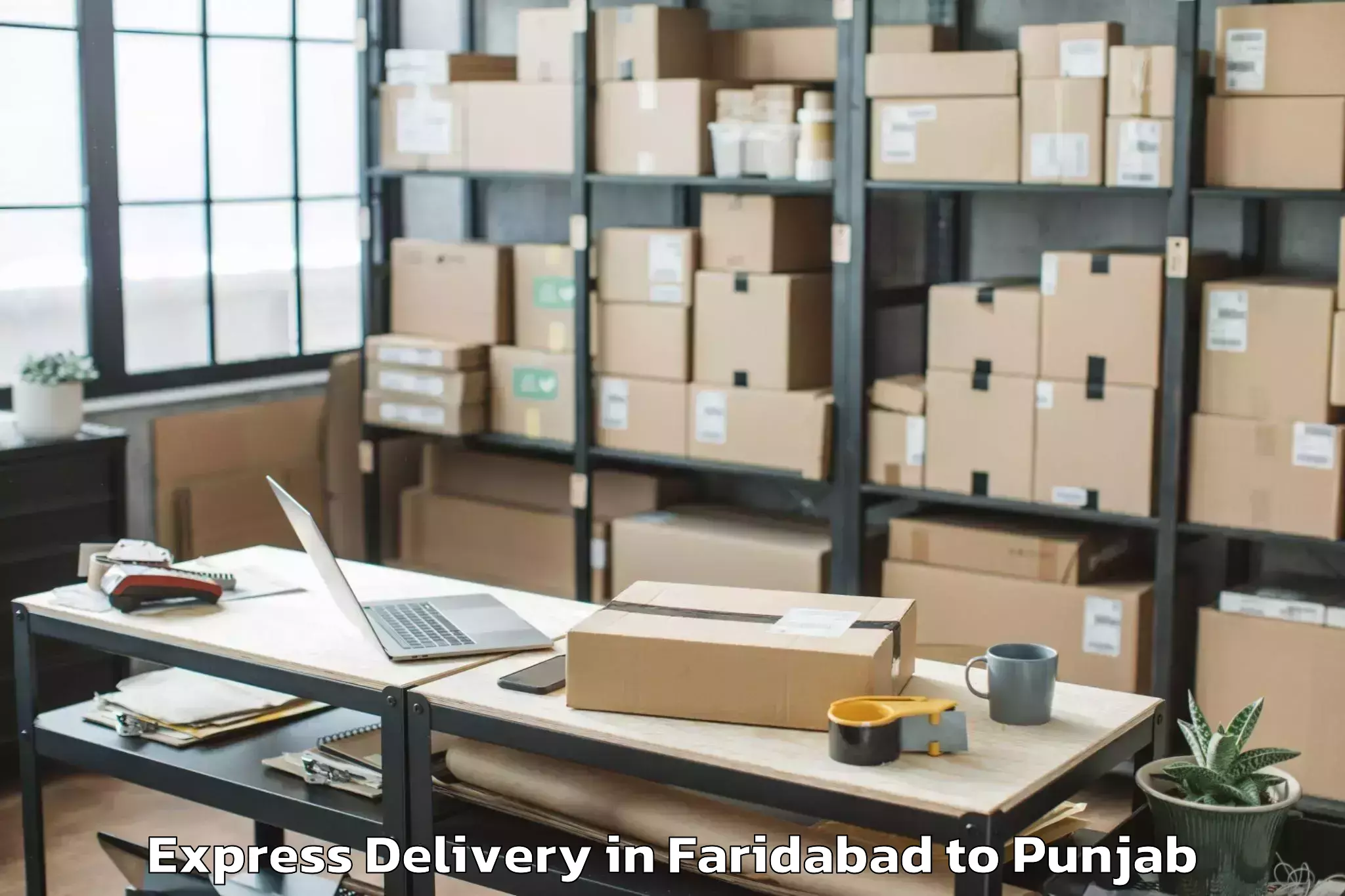 Book Faridabad to Pathankot Airport Ixp Express Delivery